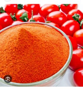 Photo de la tomate en poudre assaisonnée 